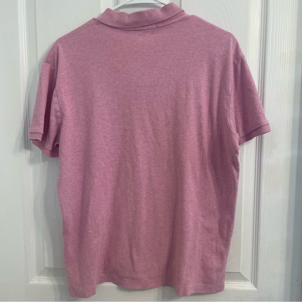 Polo by Ralph Lauren Men's Pink Polo Shirt Slim Fit Large - Picture 2 of 4